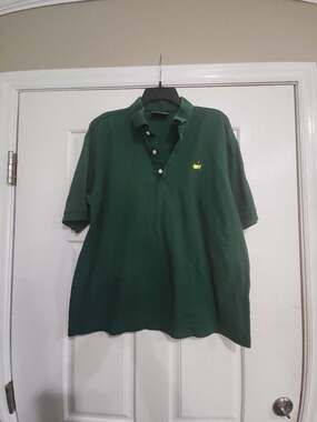 Masters Collection Golf Polo Shirt Green Size L